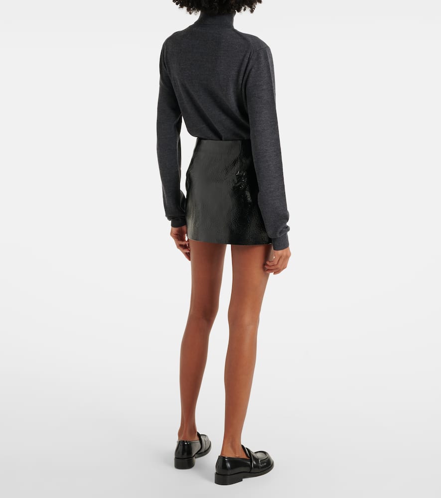 Mary faux leather miniskirt