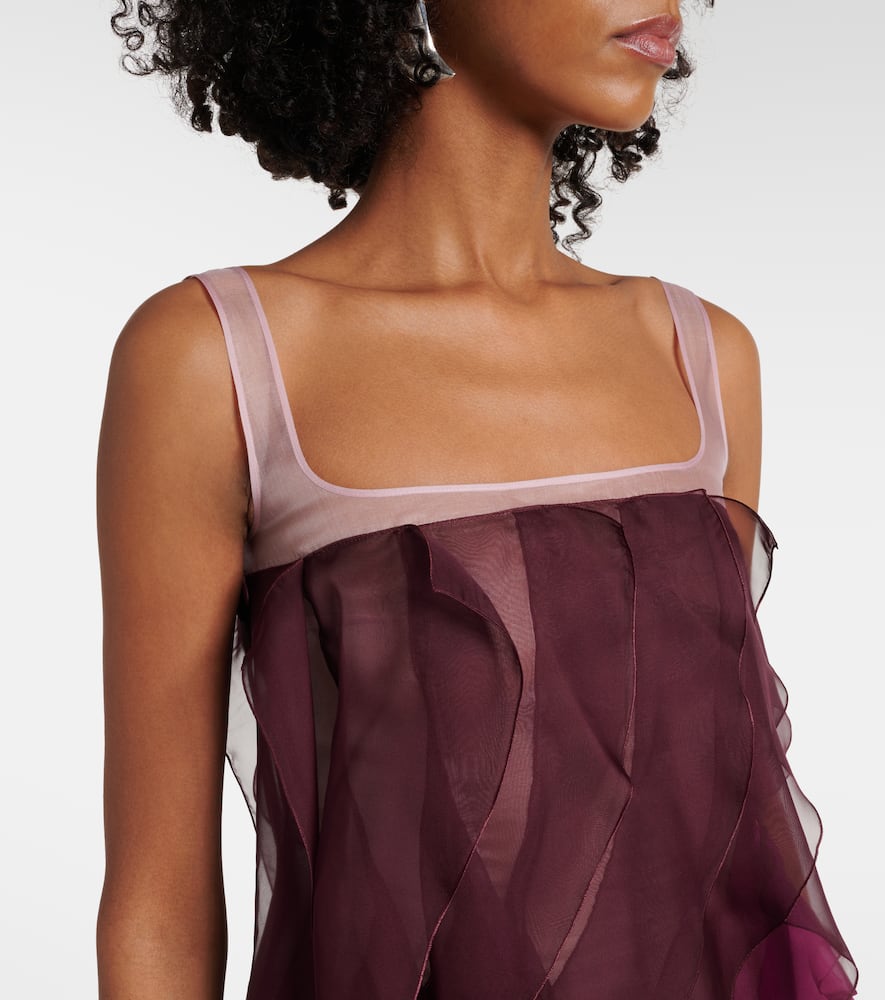 Kiera ruffled tiered minidress