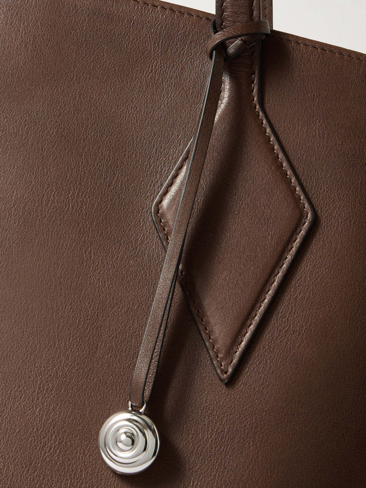 Sprout Large Leather Tote - Brown