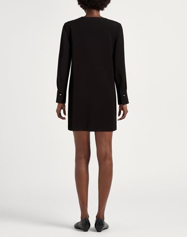 Woman Mini dress Black Size 6 Polyester, Viscose, Elastane