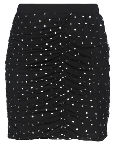 Le Volière Woman Mini skirt Black Size S Cotton, Elastane, Polyester