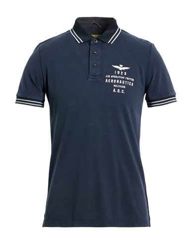 Man Polo shirt Midnight blue Size S Cotton