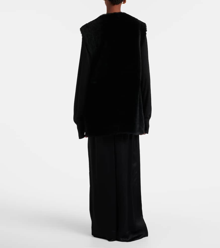 Satin wide-leg pants
