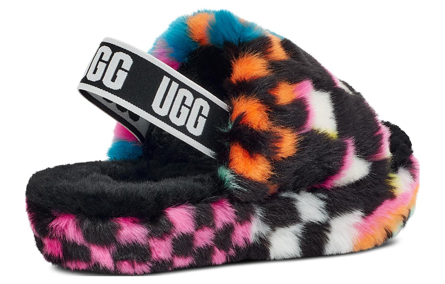 (PS) Fluff Yeah Checks Slide 'Black Multi'