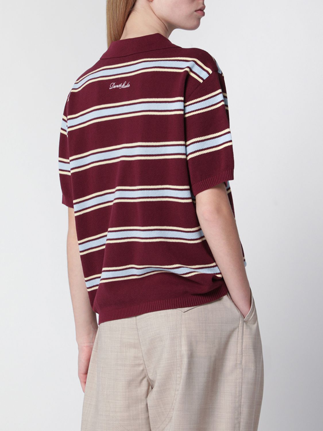 Striped Cotton Polo Shirt