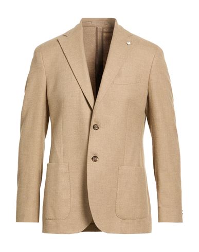 L. b.m. 1911 Man Blazer Beige Size 38 Cotton