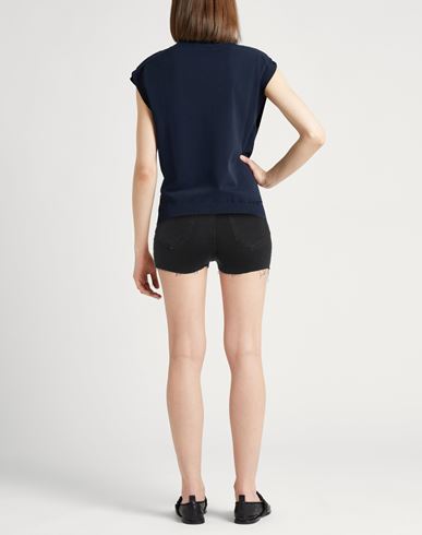 Brian Dales Woman Denim shorts Black Size 25 Cotton, Elastane