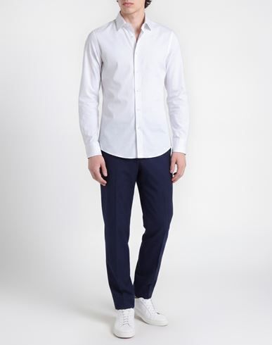 Man Shirt White Size S Cotton, Polyamide, Elastane