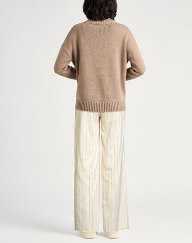 Woman Pants Beige Size 10 Linen, Cotton