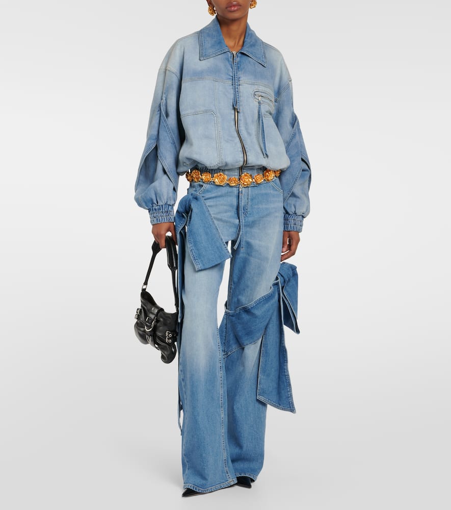 Denim bomber jacket
