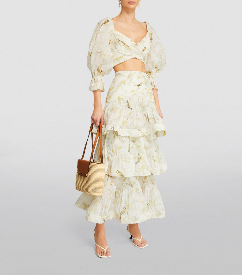 Pleated Maxi Skirt