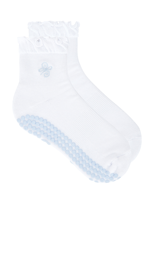 Souls. New Beginnings Socks in White,Blue. S/M. Also in
