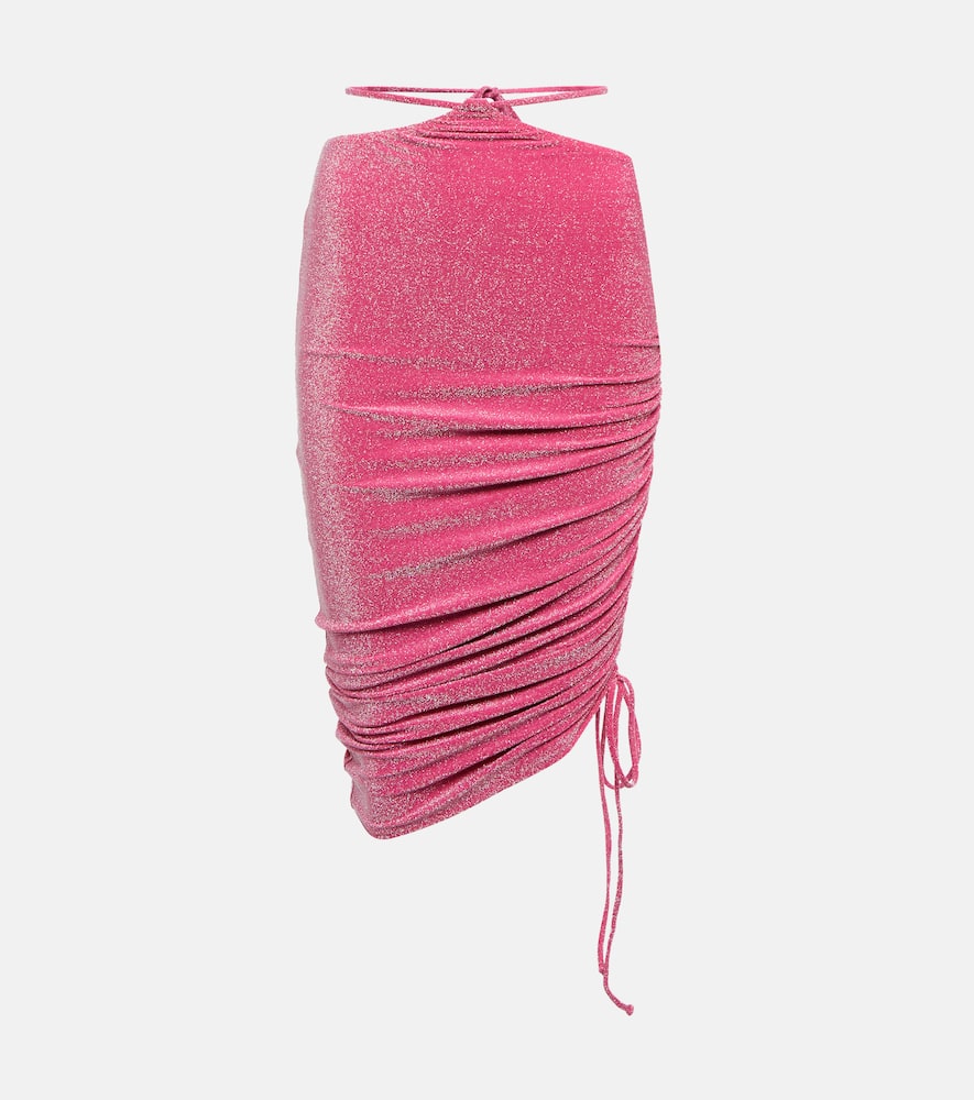 Ariel ruched midi skirt