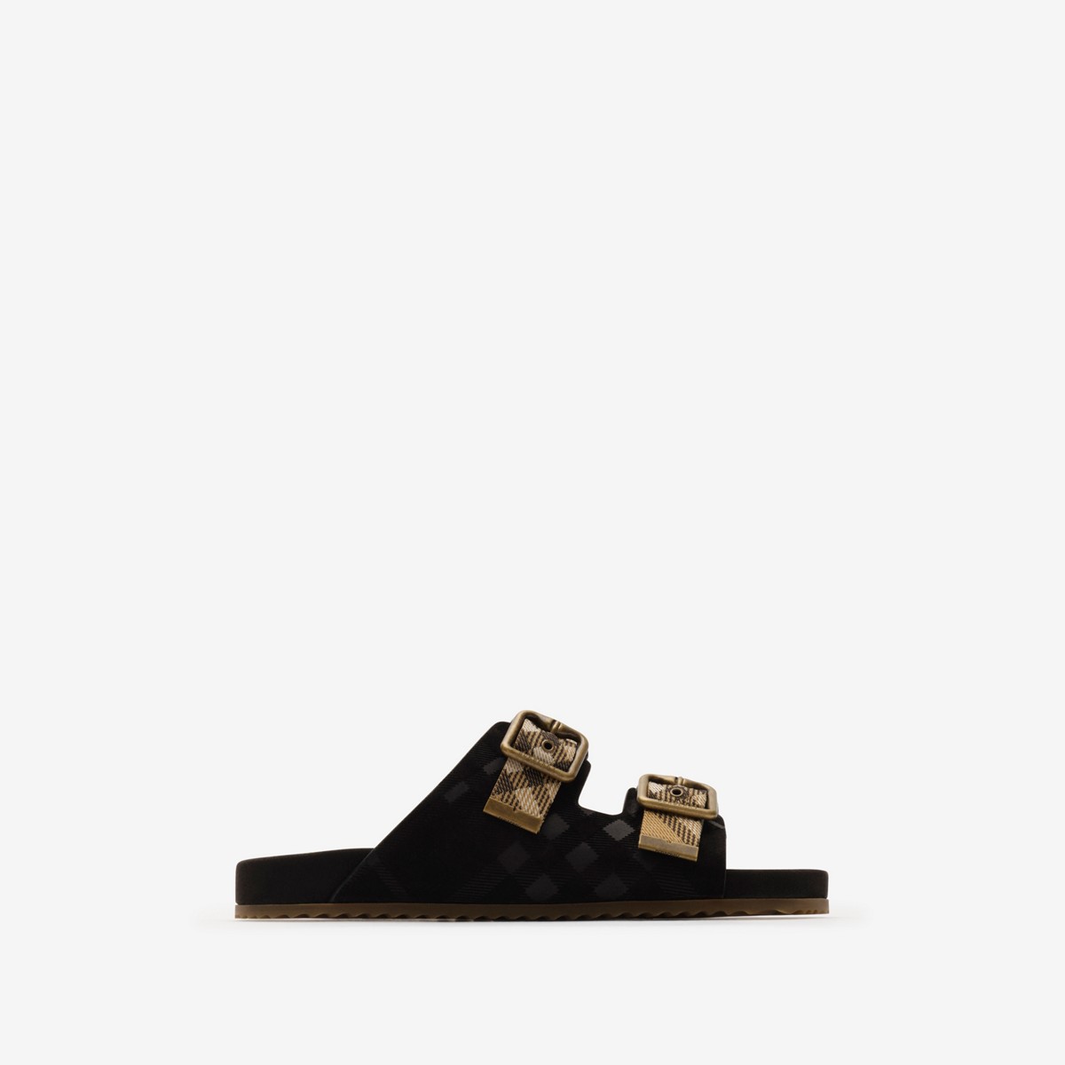 Check Suede Urchin Sandals
