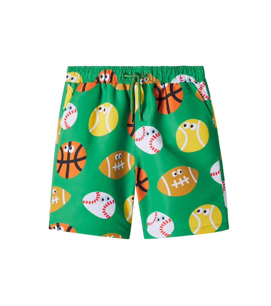 Printed swim trunks