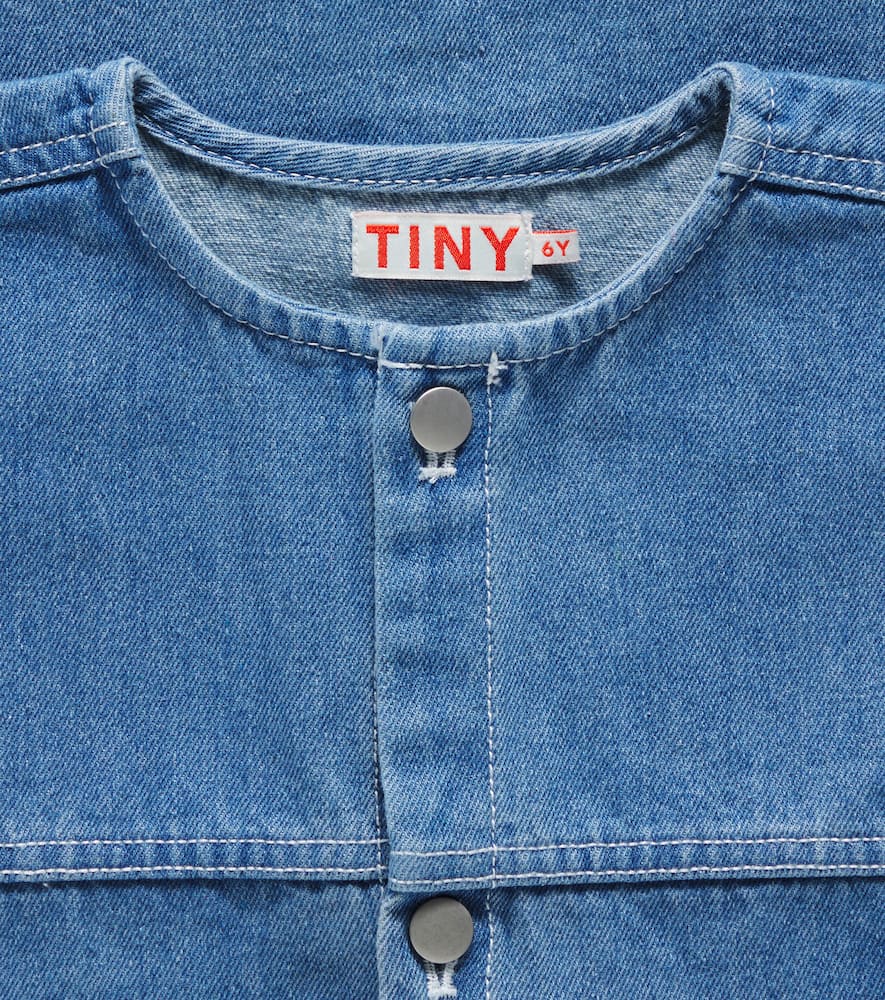 Tinycottons Logo denim dress
