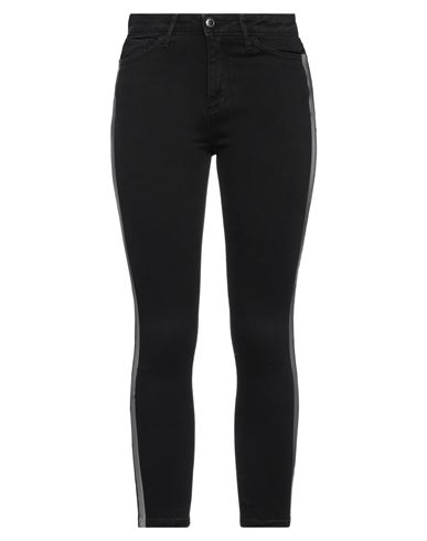 Woman Jeans Black Size 28 Cotton, PES
