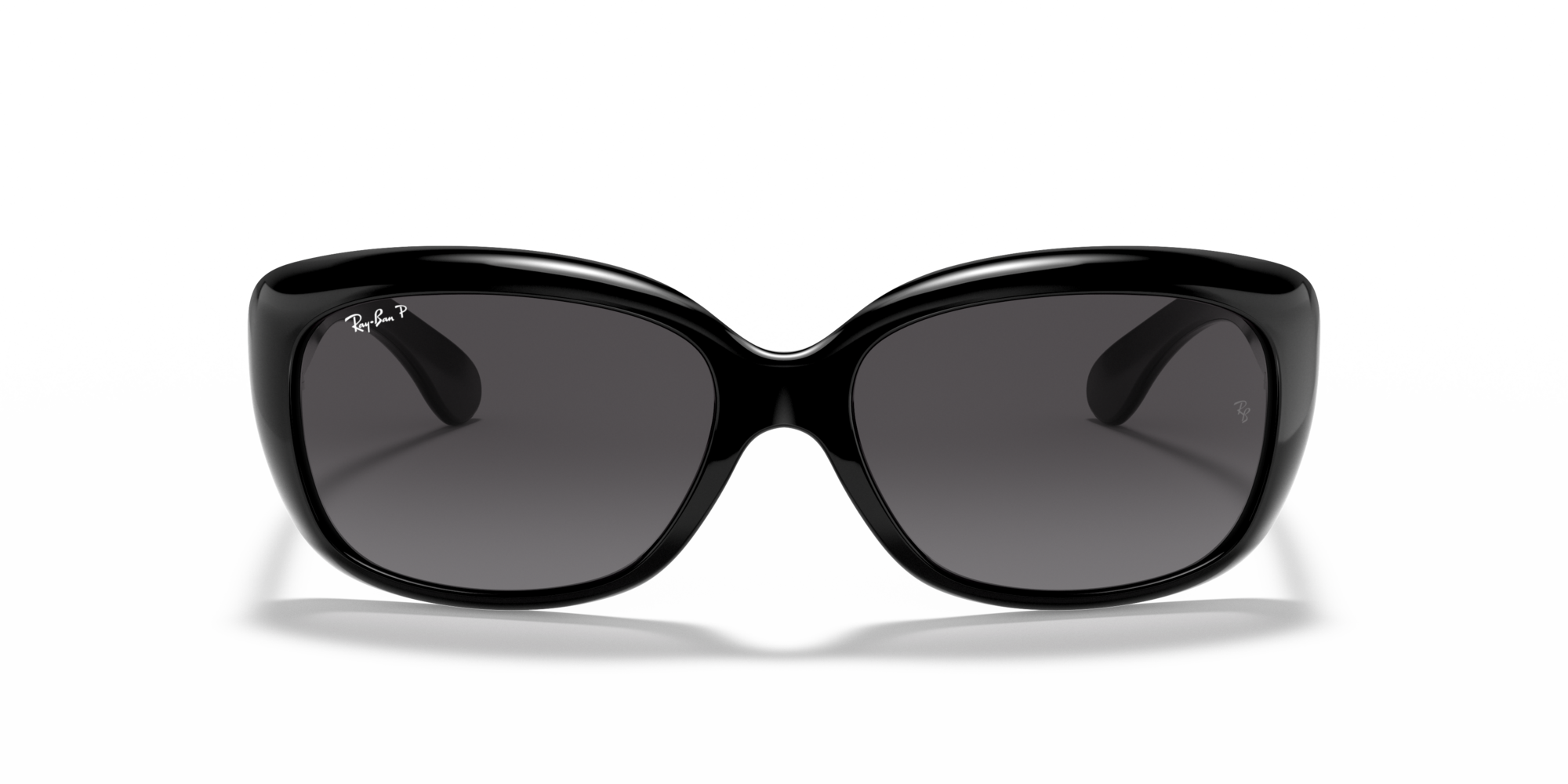 Ray - Ban Woman Ray - Ban RB4101 JACKIE OHH 601/T3 Sunglasses Injected Black Grey Butterfly Polarized