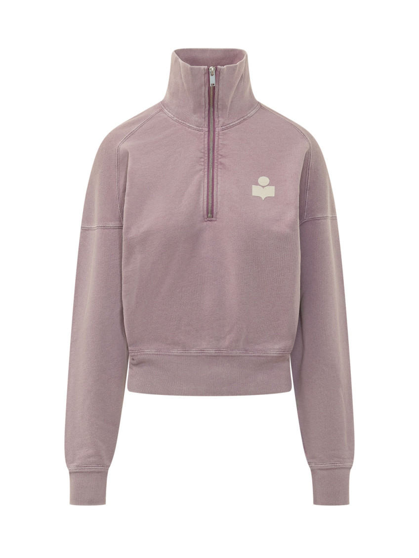 Pink Turtle Neck Logo Sweatshirt