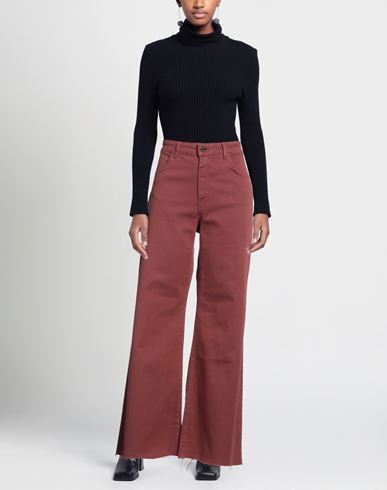 Soallure Woman Pants Brick Size 6 Cotton, Elastane