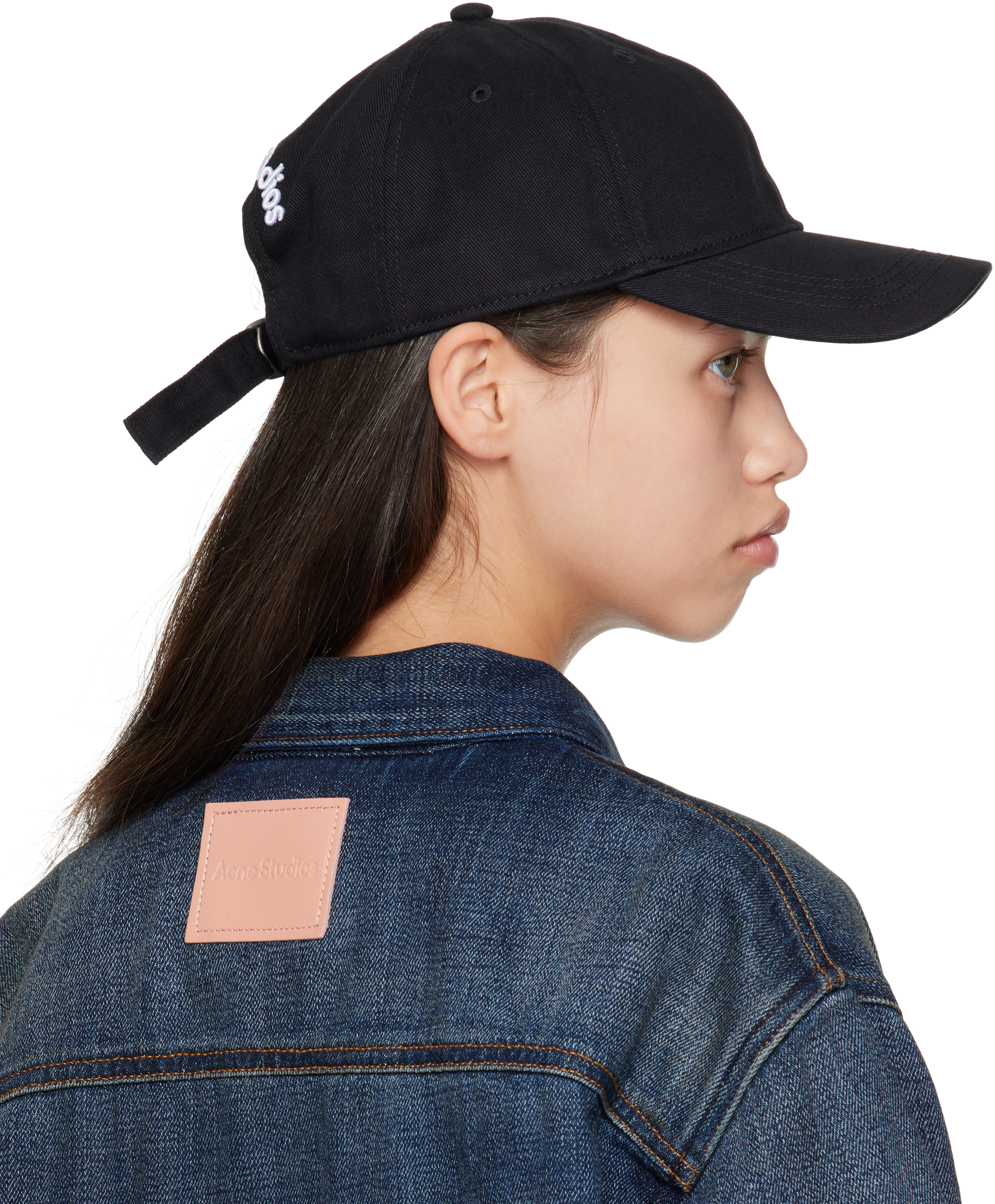 Black Twill Logo Cap