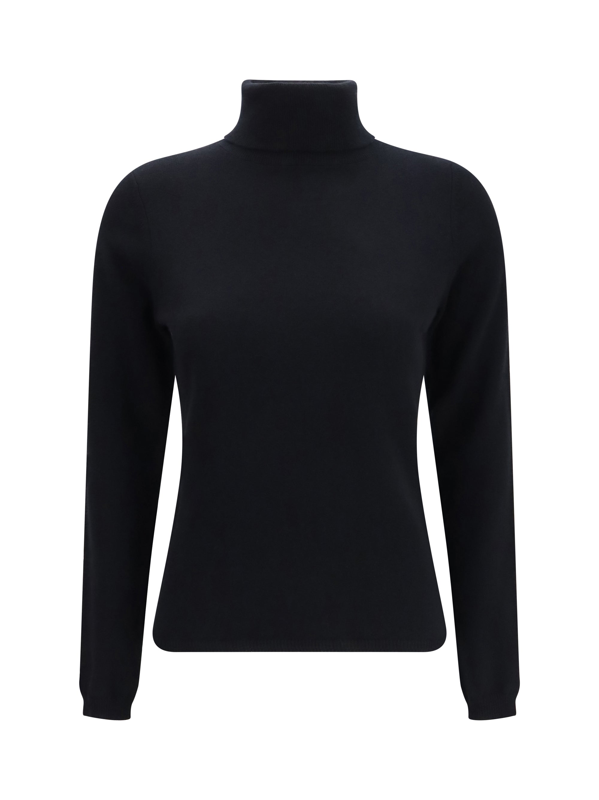 Cashmere Turtleneck Sweater — Black