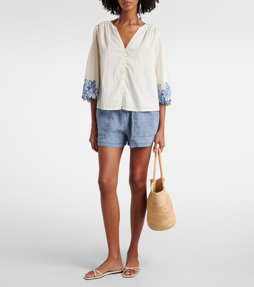 Blake embroidered cotton blouse