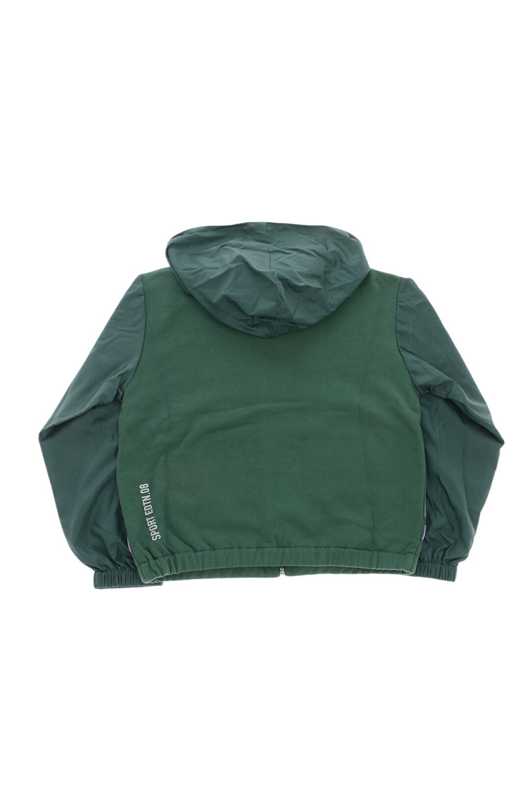 Boys Green Graphic Jacket