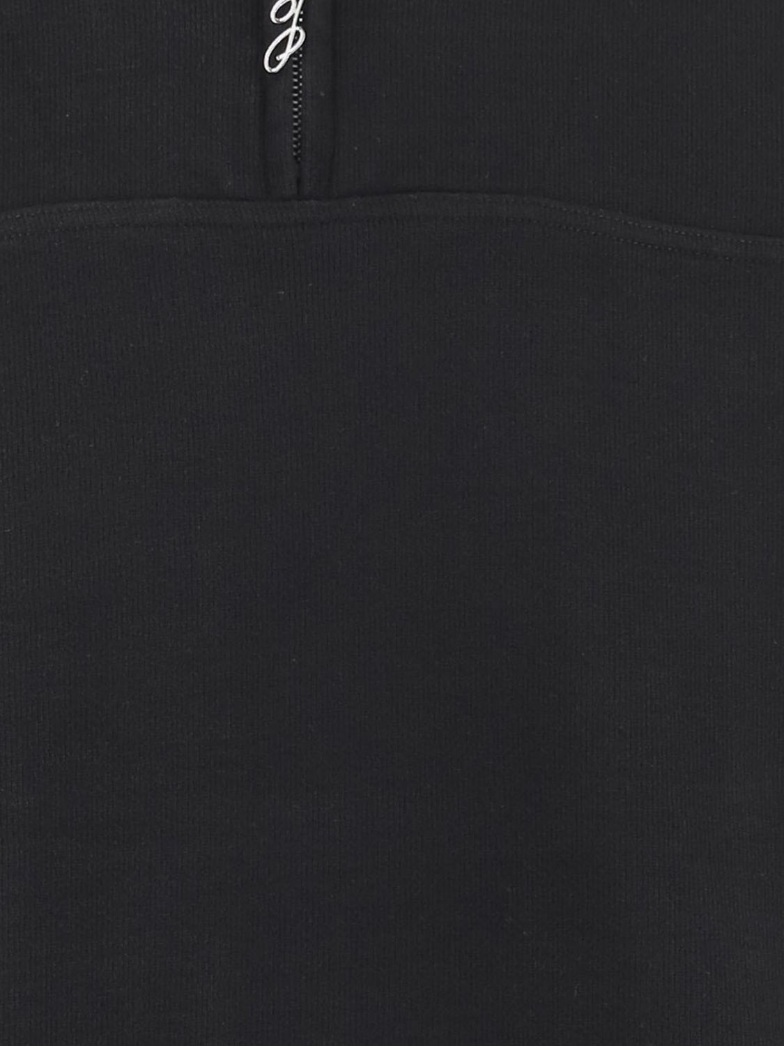The Rond Carre Zipped Sweatshirt Black