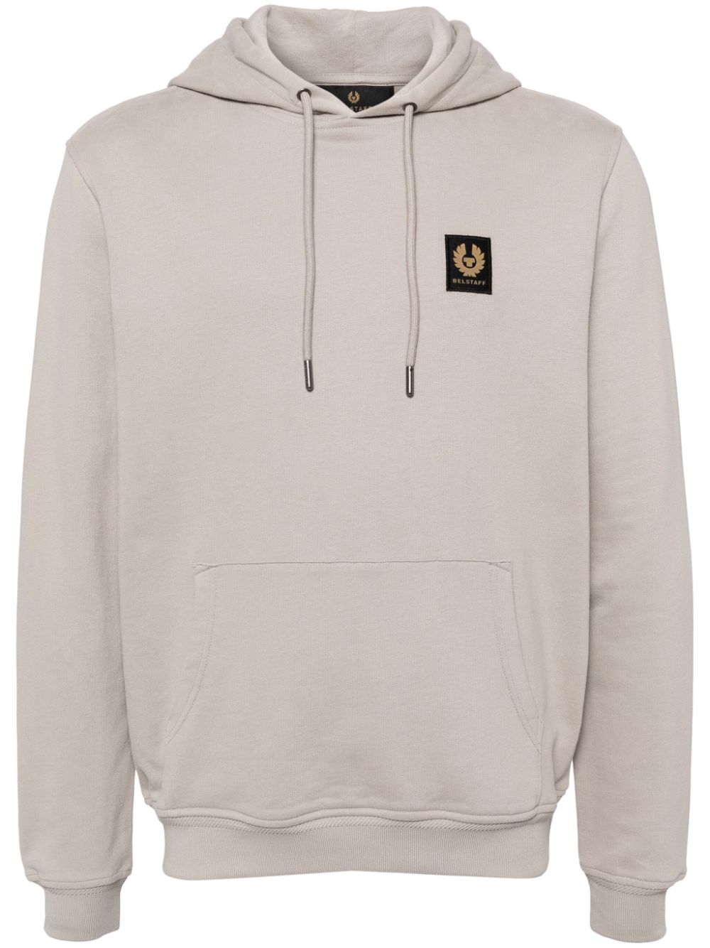 Logo-patched hoodie - Neutrals