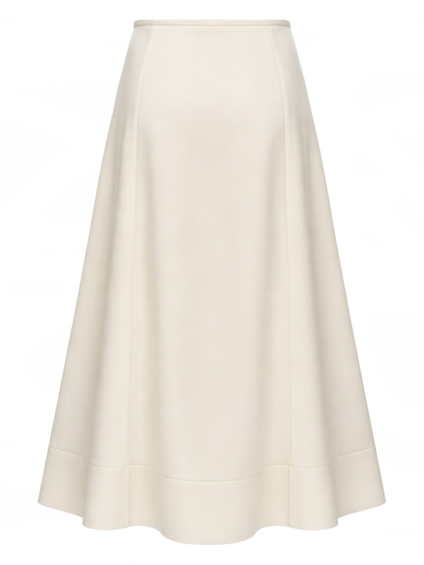 Jil Sander - satin mini skirt a line buttoned