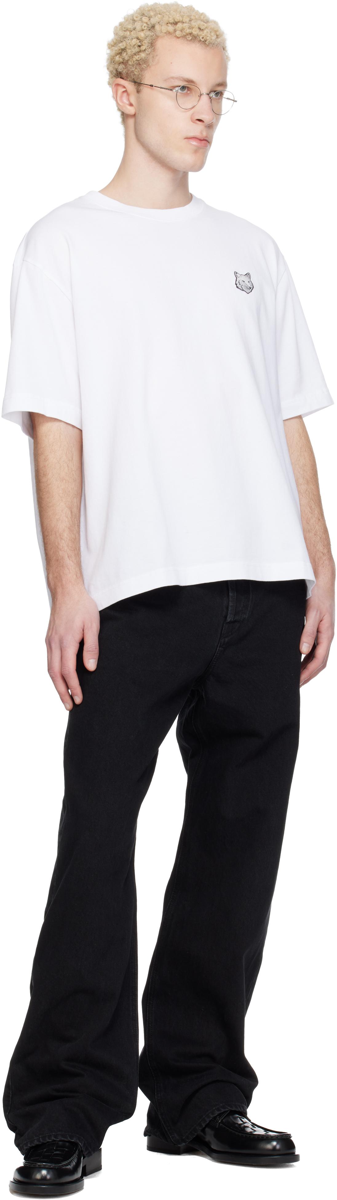 White Fox Head Oversize T-shirt