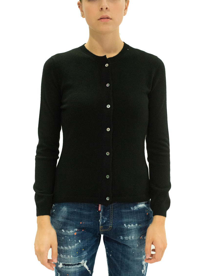 Black Cashmere Cardigan