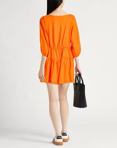 Woman Mini dress Orange Size S Organic cotton