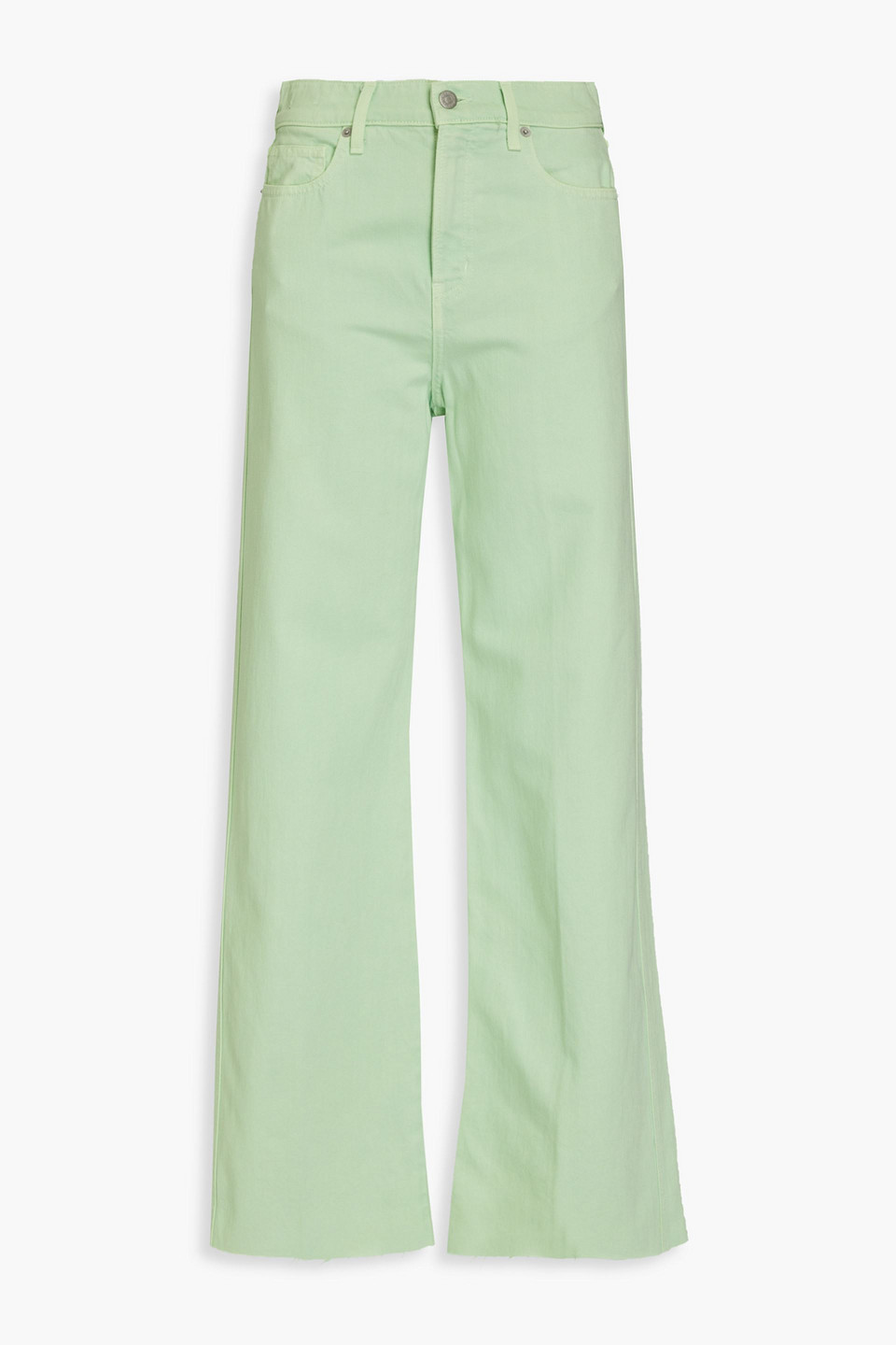 High-rise wide-leg jeans - Green - 27