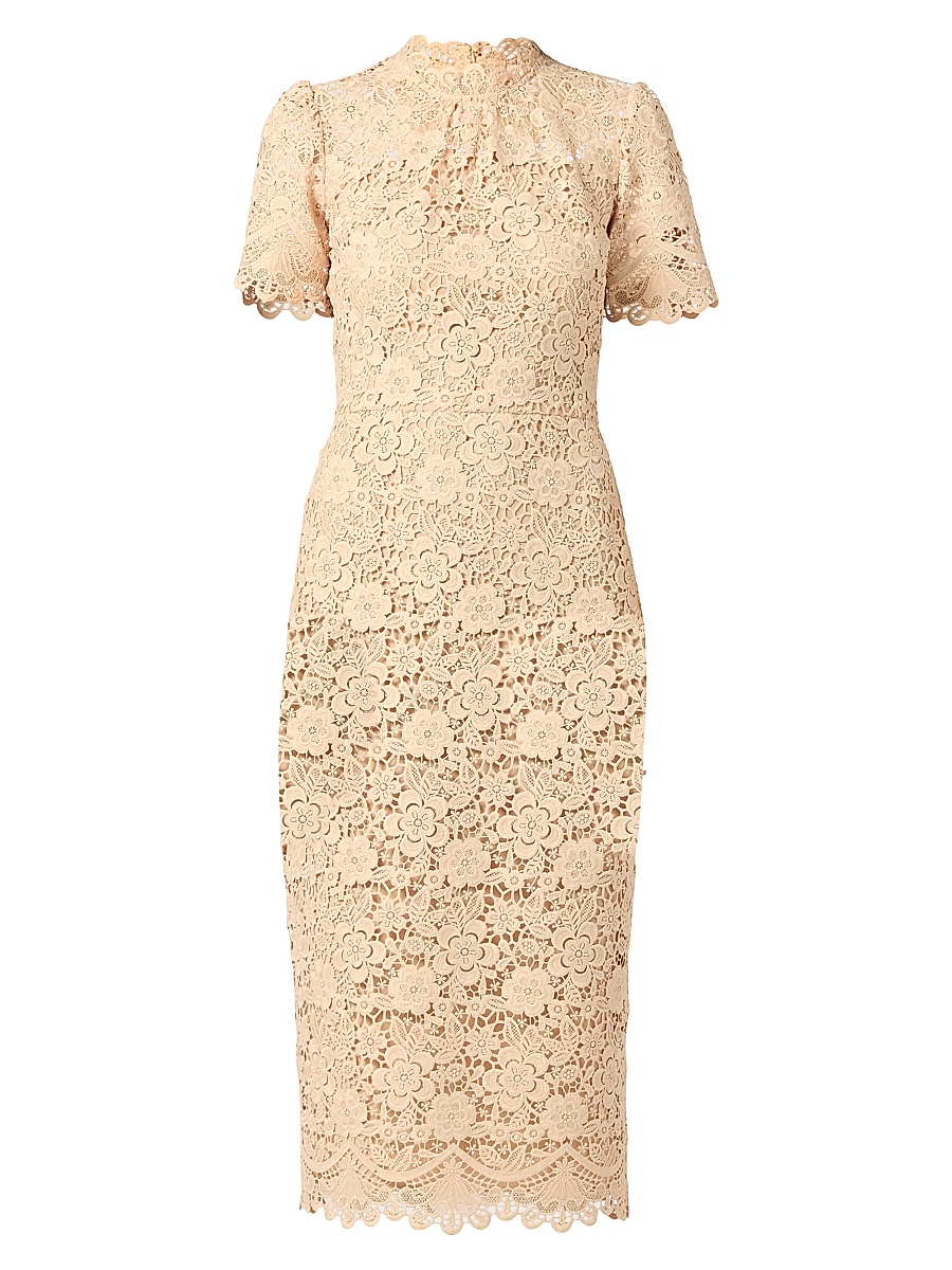 Women's Vivienne Lace Midi-Dress - Sand