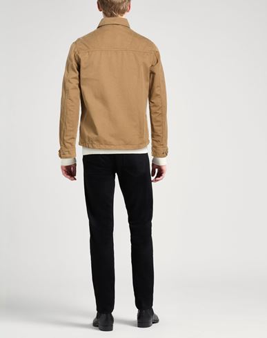 Man Jacket Sand Size 36 Cotton, Linen