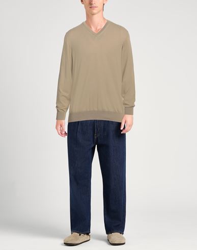 Alpha Studio Man Sweater Sand Size 40 Cotton