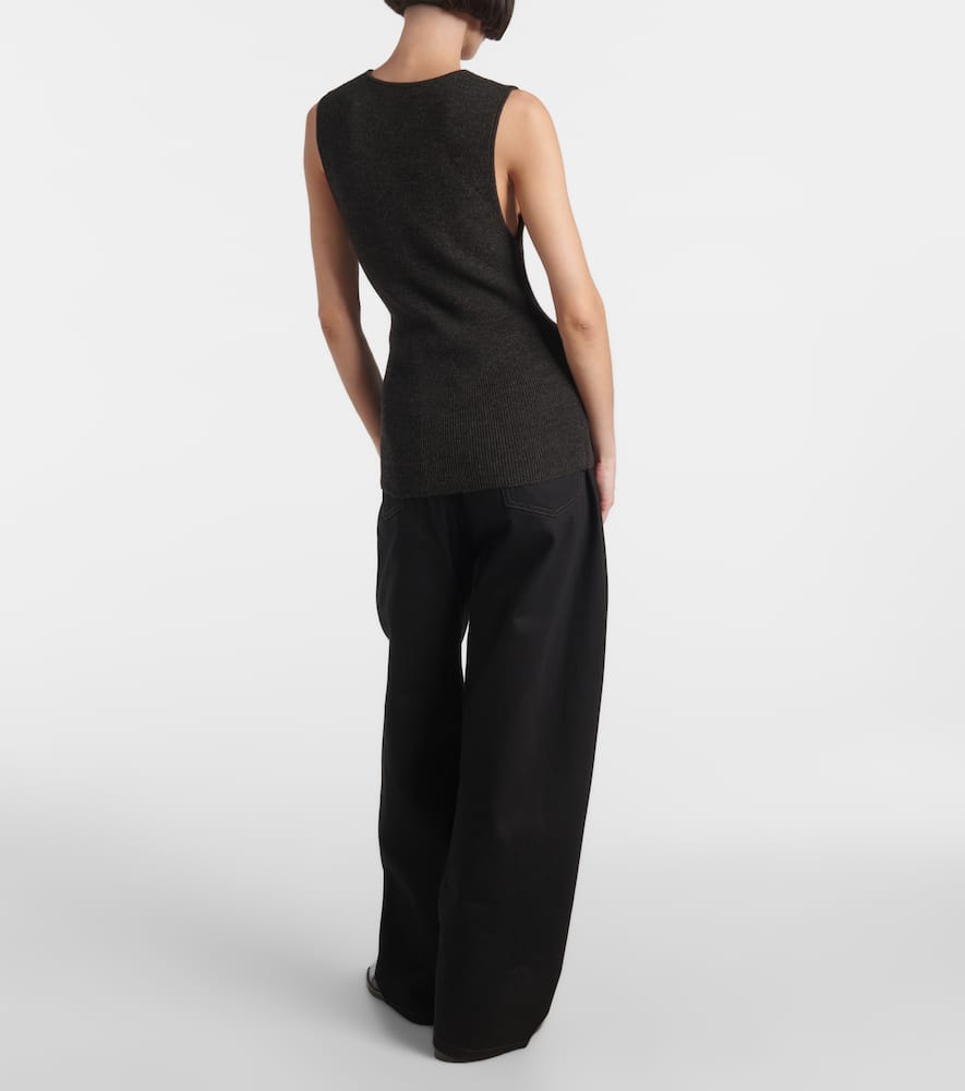 Wool-blend vest