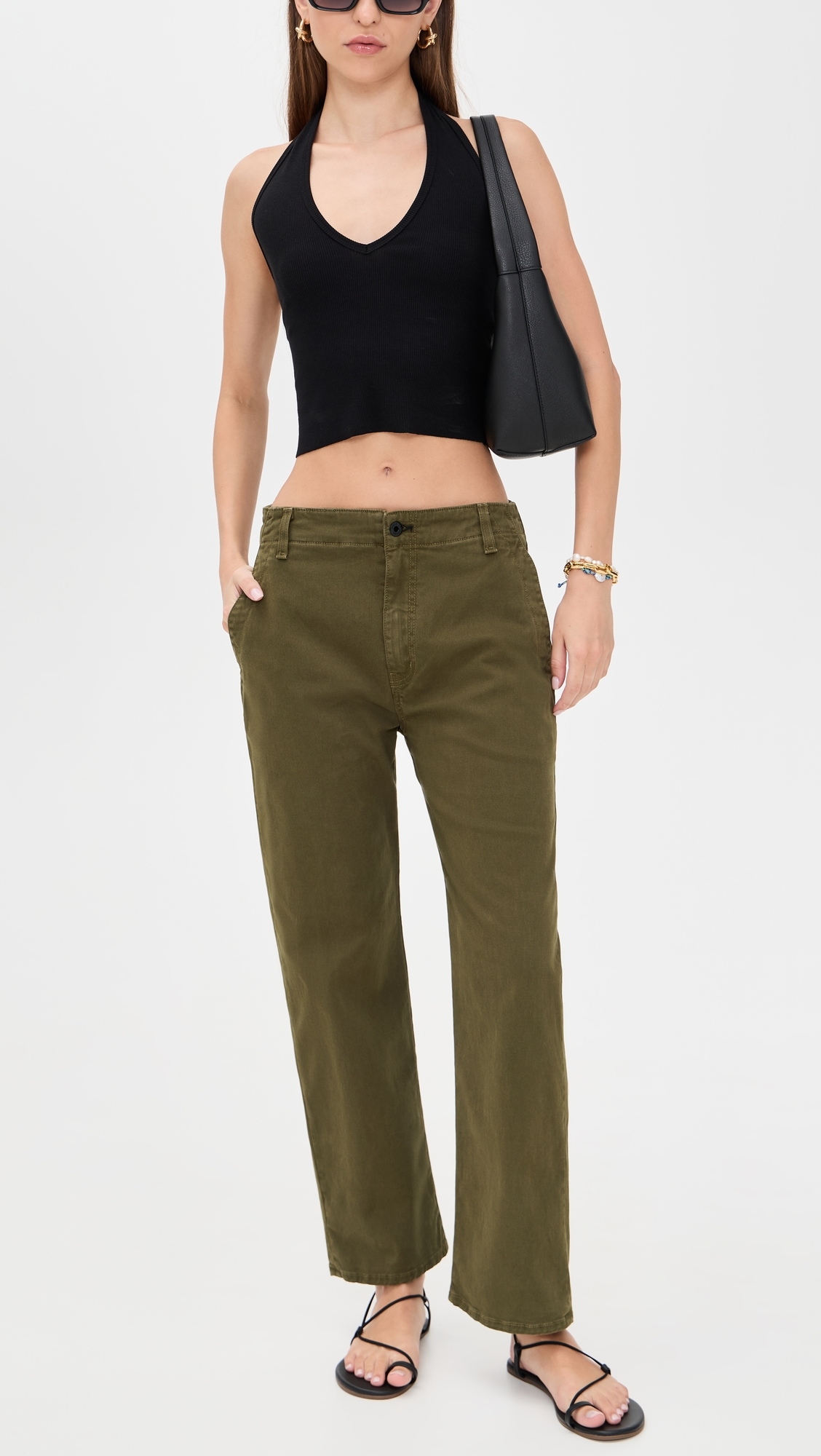 Tomboy Twill Pants Safari Green
