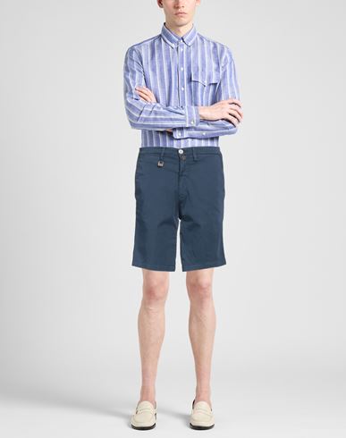 Man Shorts & Bermuda Shorts Midnight blue Size 28 Cotton, Elastane