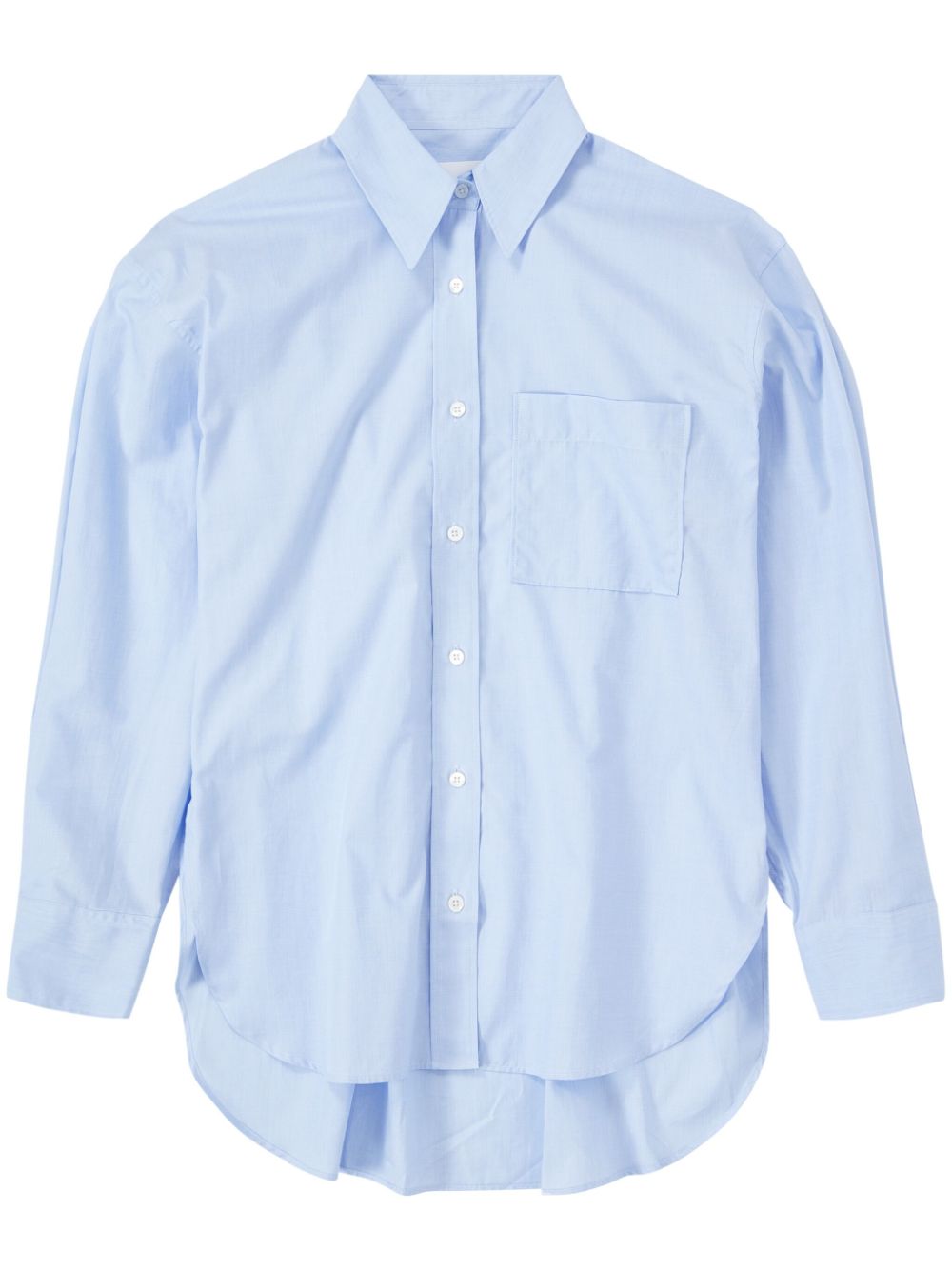 Long-sleeve cotton shirt - Blue