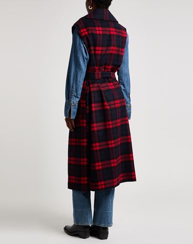 Woman Coat Red Size 10 Polyester, Cotton, Virgin Wool, Viscose