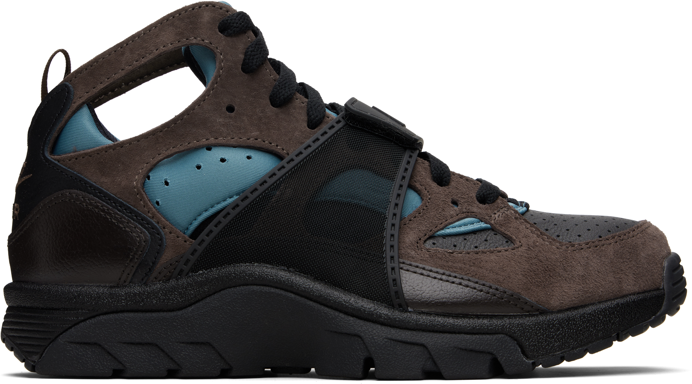 Black & Brown Air Huarache Sneakers
