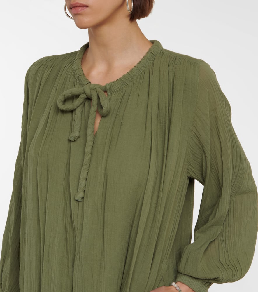 Velvet Frankie cotton voile midi dress