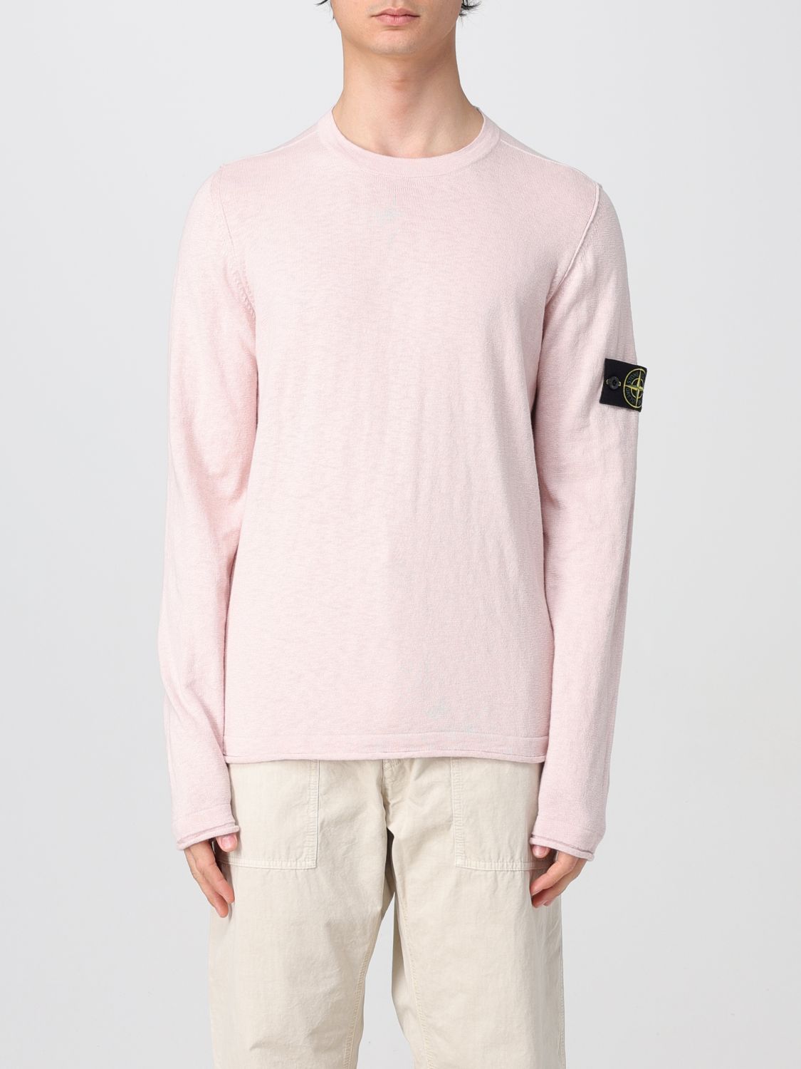 Sweater STONE ISLAND Men color Pink