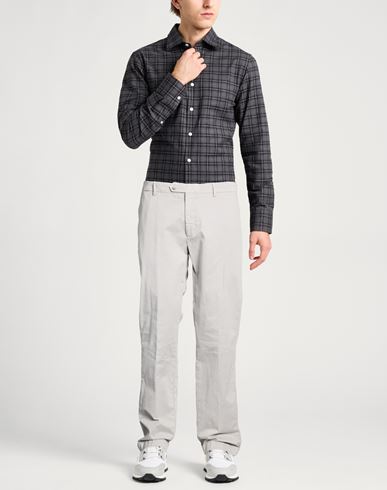 Man Pants Grey Size 36 Cotton, Elastane
