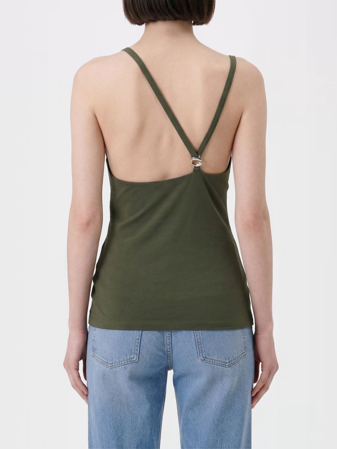Top Woman color Green
