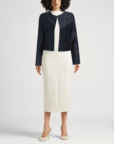 Caractère Woman Jacket Midnight blue Size 12 Polyester