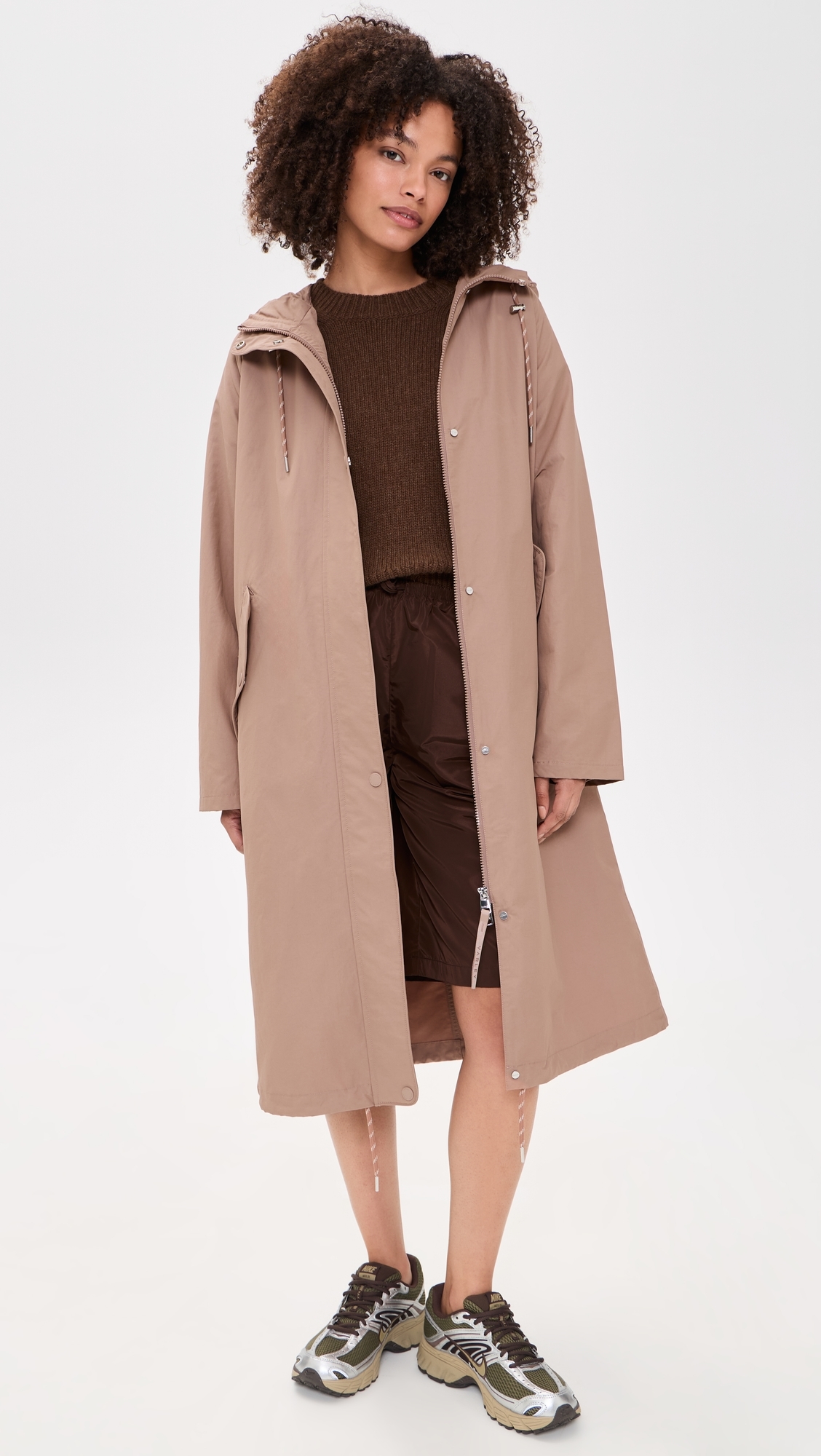 Midi Rain Jacket Brownie